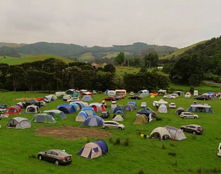 Campsite at Orere Stream